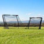 FORZA Pro Golf Practice Net Return Wall – Automatic Ball Return Golf Training Aid with Heavy-Duty Frame & 22mm Mesh Netting (Without Carry Bag, Large (10ft x 8ft))