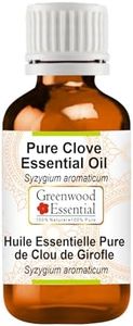 Greenwood Essential Pure Clove Essential Oil (Syzygium aromaticum) 100% Natural Therapeutic Grade Steam Distilled for Personal Care 5ml (0.16oz)