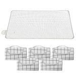 Kuber Industries Pack of 6 Picnic Mat | Foldable Blanket for Picnic | Water Resistant Handy Mat | Portable Mat for Outdoor | Bag Design Picnic Mat | JY2236 | White