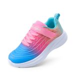 DREAM PAIRS Girls Shoes Kids Sparkle Tennis Running Athletic Lightweight Sneakers for Little/Big Kids Toddler,Size 5 Big Kid,Blue/Hot Pink/Green,SDRS2411K