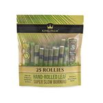 King Palms Rollie Size Cones Organic Black 25 Count (Pack of 1)