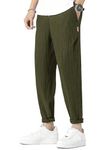 TAGDO Men's Solid Track Pant (RF-Pant-Popcorn-2011-Olive-30)