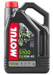 Motul 5100 10W-40 4T Synthetic Blend Engine Oil, 4-Liters