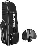 Partage Golf Travel Bag with Wheels, Golf Travel Case for Airlines, 900D Heavy Duty Oxford -Black