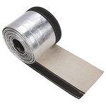 Heat Shroud Sleeve Aluminized Sleeving Express Aluminized Hose and Silver Hose Wire Protection Barrier with Hook and Loop Closure