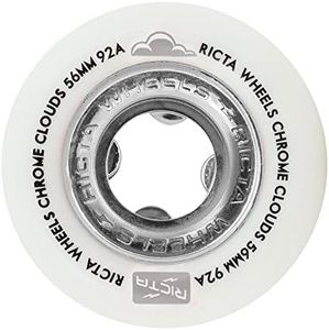 Ricta Chrome Clouds 92a Skateboard Wheels - Black (Pack of 4)