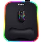 Gimars RGB Mouse Pad with Wrist Res