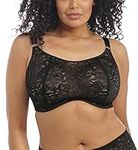 Elomi Women's Plus Size Kelsey Underwire Bralette, Black, 36HH