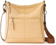 The Sak Lucia Crossbody Bag in Leather, Convertible Purse with Adjustable Strap, Buttercup Ii