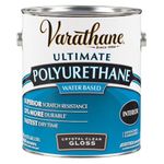 Premium Wood Finish for Interior, Water-Based in Gloss Clear, 3.78 L