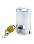 QWORK® Outdoor Tap Lock System, Garden Faucet Lock Anti-Theft and Water-Saving Tap Cover Galvanized Iron