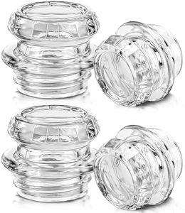 Ahuliao Coffee Percolator Glass Top Replacement Durable Percolator Transparent Glass Top Knob Coffee Percolator Top Suitable for Coleman, Gsi, Eurolux, Stansport, Texsport Percolators - 4 pack