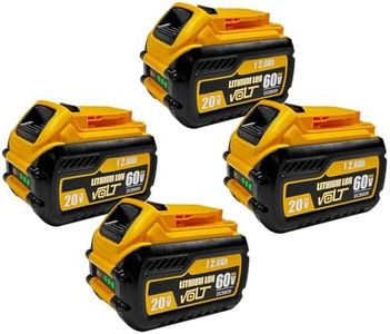 USPECIAL 12000mAh Replace Battery for Dewalt 20V/60V Max Batteries 4 Pack Compatible with Dewalt 20V/60V Cordless Power Tools DCB606 DCB609 DCB612 DCB200 DCB206 DCB207