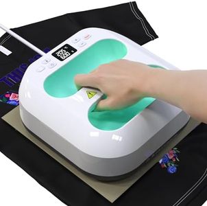 Pressa a Caldo per Magliette 22.8cmx22.8cm/9"x9" Portatile DIY Termopressa, Facile da Stirare&Riscaldamento Rapido Heat Press Machine per Vestiti, Borse, T-Shirt Stampante Trasferimento Termico