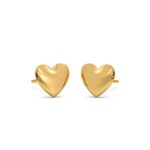 CANDERE - A KALYAN JEWELLERS COMPANY 18K BIS Hallmark Pure Yellow Gold Stud Earring for Womens with Screw Back closure