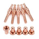 TOPINCN 5Pcs 9-8215 Electrode + 5 Pcs 9-8210 Nozzle Tips Kit for Thermal Dynamics Sl60/100 Plasma Cutting Torch