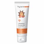 Trycone L Glutathione Sunscreen Gel - Vitamin C with Ultra Matte Dry Touch SPF 60 PA+++, Enrich with Radicare Gold & Natural Actives, Wi-Fi & Blue Light Radiation Protection Gel Sunscreen, 100 Gm