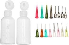 2Pcs Jagua Henna Temporary Tattoo Kit Applicator Bottles with 16 Tips Needles for Henna Tattoo Cone Tattoo Bottle Kits - Qty 2 & 16 Tips