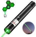 KARS Aluminium 500Mw Rechargeable Green Laser Pointer Party Pen Disco LED Light 5 Mile + Battery, 3.7 Volts