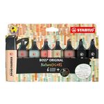 STABILO Highlighter BOSS ORIGINAL NatureCOLORS - Pack of 8 - Assorted Colours