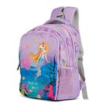 VISMIINTREND school bag for girls kids | backpack for boys | 5 – 10 years | casual daypack | picnic | 16 inch | unicorn | dinosaur | customized gifts, birthday, diwali (Mermaid)