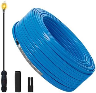 100FT Bulk Self-Regulating Heat Tape for Water Pipes, DIY Heating Cable Kit with 120V Plug, Wire Splitter & End Cap, YeloDeer Pipe Freeze Protection for Metal/Plastic Pipes (-40°F)