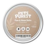 Pets Purest Coconut Paw & Nose Balm for Dogs, Cats, Puppy & Kitten - 100% Natural Anti-Inflammatory Moisturiser Wax for Paws, Pads, Itchy Skin & Dry Nose Healing - 100ml