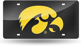 NCAA Sports & Fitness License Plate Cover, Sports & Fitness Sports Fan Shop Auto Accessories, NCAA Iowa Hawkeyes Laser-Cut Auto Tag, LZC250103, Iowa Hawkeyes, One Size