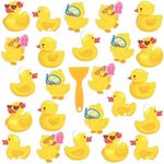 Yaomiao 24 Pcs Duck Non Slip Bathtu
