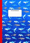 A4 Lined Notebook for Kids: Shark Cover Design | Blank Wide Ruled