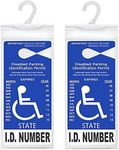 LotFancy Handicap Placard Holder- 1