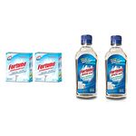 Fortune Dishwasher Active Salt - 1 kg (Pack of 2) & Fortune Rinse Aid Starter Combo Pack - 500 ml (Pack of 2)