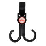 Nuby Double Stroller Hook, Adjustable Hook, Black