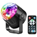 Disco Ball LED Light, RBG Disco Lights, Sound Activated Party Lights,Dance Lights for Home Room Dance Parties Birthday DJ Bar Karaoke Halloween Xmas Wedding Show Club Pub with Remote (7mode)