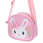 ifundom Girls Messenger Bag Kids Wallets Purses for Little Girls Easter Bunny Purse Birthday for Girls Bunny Bag for Girls Toddler Purse 4 Year Old Girl Play Pu Leather Miss Bow Tie