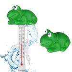 OFFCUP Floating Pool Thermometer, Floating Water Thermometer, Water Temperature Thermometer Floating Thermometer Swimming Pool Thermometer for All Outdoor & Indoor Swimming Pools (Frog)