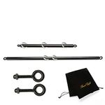 Adjustable 3 in 1 Black Spreader Bar Set with Bag Sports Aid Training Fitness Kit