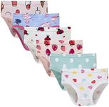 Benetia Girls Underwear Kids Panties Teen Underwear Cotton 6-Pack Size 9 10