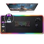 Gimars Upgrade RGB Mouse Pad with 1