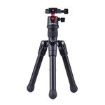 Camera Phone Tripod,Andoer Mini Tabletop Travel Tripod Stand with Ball Head Quick Release Plate Portable Lightweight fo DSLR Camera Camcorder for Smartphone