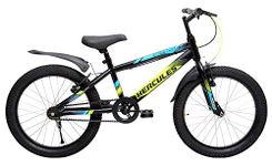 HERCULES CYCLES Streetcatpro 20T Kids Bike , 14 In Steel Frame , Single Speed Cycle For Unisex-Youth , Multi-Color, Rigid