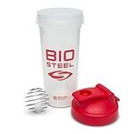 BioSteel Shaker Cup with Wire Whisk Blender Ball, Leak-Proof Design, BPA-Free Plastic, 24 Ounce