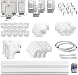 Central Vac Electric Installation Kit (4), 110 ft. of Pipe