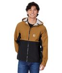 Carhartt Men's Storm Defender Relaxed Fit Lightweight Packable Jacket, Carhartt Brown/Black, Large