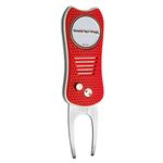 Team Golf NHL Detroit Red Wings Switchfix Divot Tool with Double-Sided Magnetic Ball Marker, Features Patented Single Prong Design, Causes Less Damage to Greens, Switchblade Mechanism