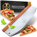 Deer & Oak Pizza Cutter - 36cm Pizza Rocker Cutter - Pizza Cutter Rocker - Pizza Slicer - Cut your Pizzas with Minimal Fuss or Effort - Ultra Sharp Premium Stainless Steel Blade