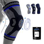 Professional Knee Support for Men/Women, Anti Slip Knee Brace Compression Sleeve with Patella Gel Pads & Side Stabilizers for Arthritis,Knee Pain,Meniscus Tear,ACL,Running,Sports,Joint Pain Relief