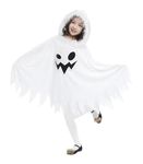 MODERNAZ Pumpkin dress for girls | unisex halloween pumpkin vegetable costume children fancy dress 2-10 yrs (White ghost, 8-9 years)