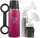 Breastmilk Chiller Reusable Storage Container by CERES CHILL | Keeps Milk Safe for up to 20 Hours | Connects w/Major Pumps(1 Chiller, Plum)