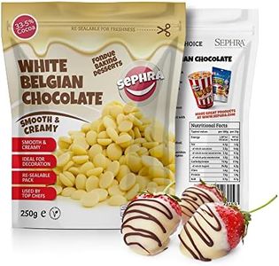 Sephra Belgian Couverture Fountain Ready Chocolate Callets - White 250g